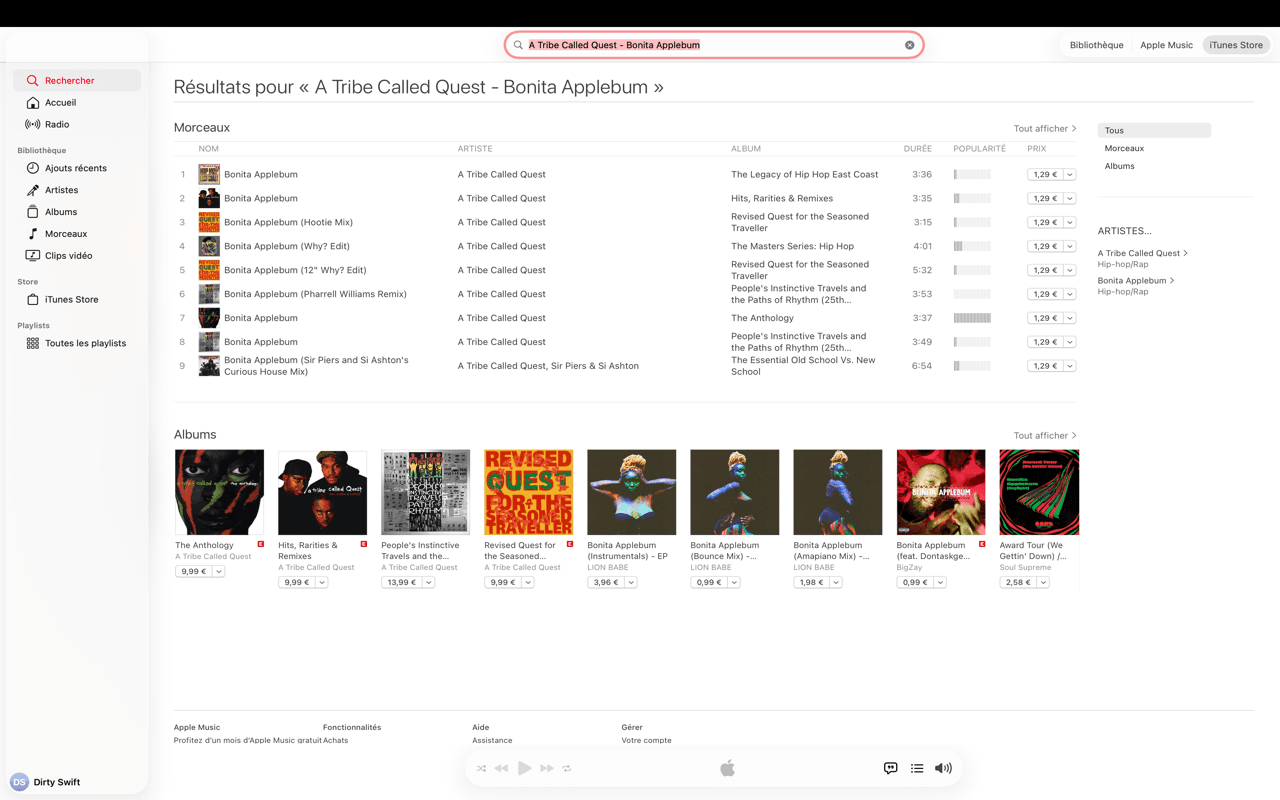 Achète sur Apple Music